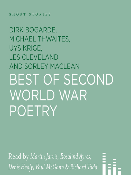 Title details for Best of Second World War Poetry by Dirk Bogarde - Available
